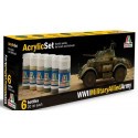 WWII allied tanks painting set 