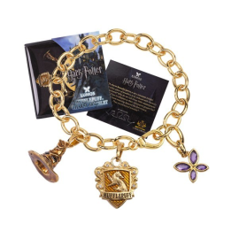 Harry Potter Charm Bracelet Lumos Hufflepuff (gold plated) 