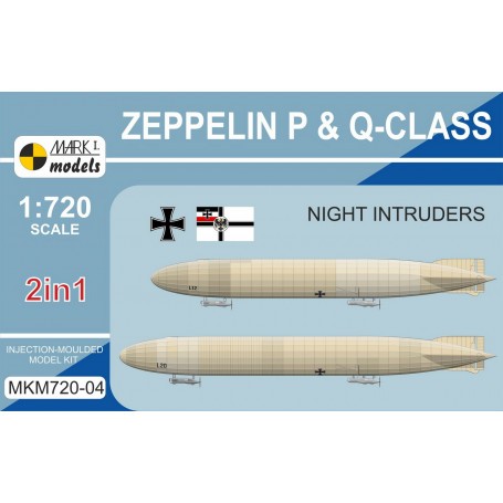 Zeppelin P & Q-class 'Night Intruders' (2in1). This box contains two kits, additional parts, new decals and instructions. Two sh