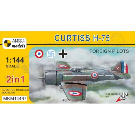 Curtiss H-75 'Foreign Pilots' (2in1  2 kits in 1 box)	(French AF, Vichy French AF, Finnish AF, Luftwaffe)	The Curtiss H-75 was t