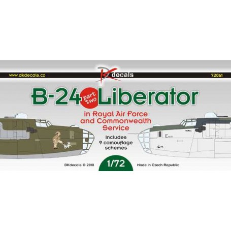 Decals Consolidated B-24 Liberator Pt.2, in RAF and Commonwealth Service1. Liberator GR Mk.V, BZ860, No.1586 SDF RAF, W/C Krol, 