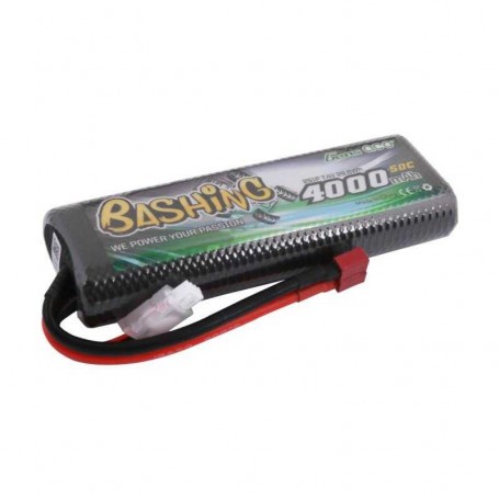 Gens ace Bashing Series 5500MAH 7.4V 2S1P 50C Car LIPO Battery Pack HARDCASE 24 # con T-Plug 