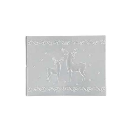 Embossing Folder, D: 11x14 cm, thickness 2 mm, reindeer, 1pc Cutting accessories