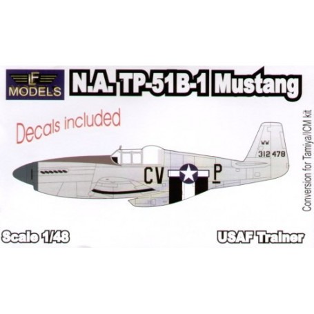 N.A.TNorth American P-51B-1 Mustang Conversion (designed to be assembled with model kits from Tamiya) Airplane model kit