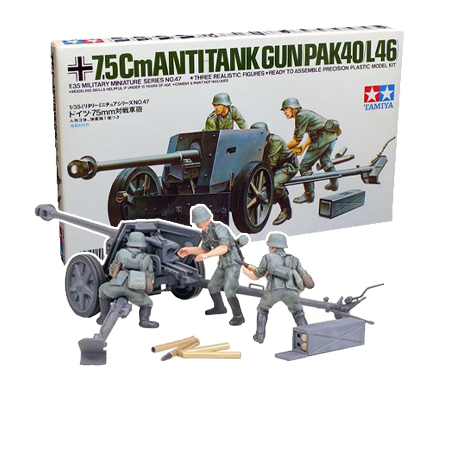 75mm Anti-Tank Gun Model kit