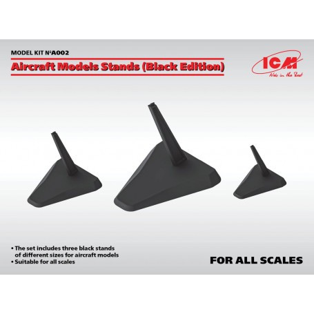 Aircraft Models Stands (Black Edition)(for 1:144, 1:72, 1:48 und 1:32) 