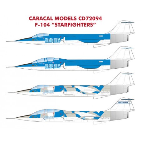 Decals Lockheed F-104 Starfighters 