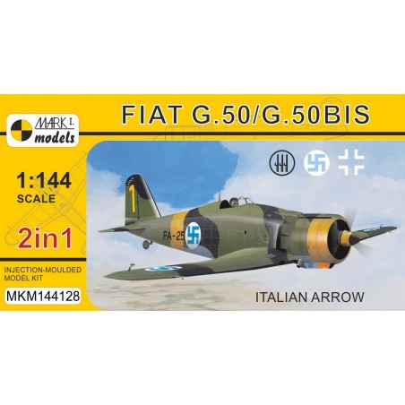 Fiat G.50/50bis ‘Italian Arrow’ (2in1 2 kits in 1 box) (Italian AF, Finnish AF, Luftwaffe) Model kit