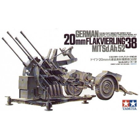 20mm Flakvierling 38 Model kit