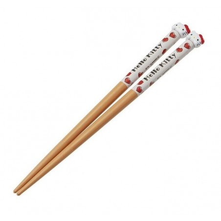 HELLO KITTY - Kawai Kitty - wooden chopsticks 16cm 