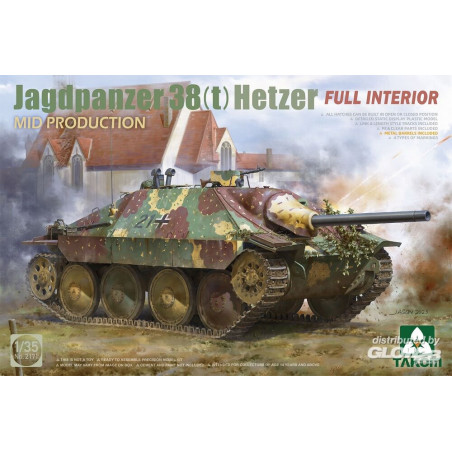 Jagdpanzer 38(t) Hetzer MID PRODUCTION w/FULL INTERIOR Model kit