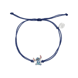 STITCH - Adjustable String Bracelet + Plated Brass Pendant 