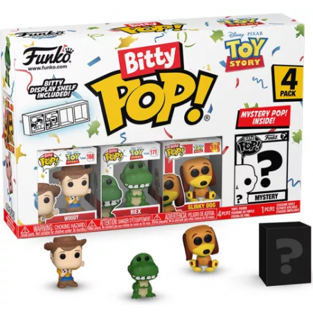 TOY STORY - Bitty Pop 4 Pack 2.5cm - Woody Pop figures