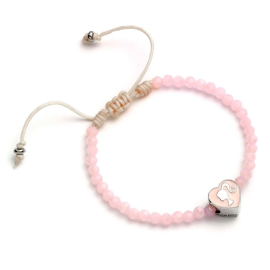 BARBIE - Pink Pearl Bracelet - Heart