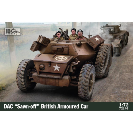 IBG MODELS: 1/72; DAC "Sawn-off" British Armoured Car Model kit 
