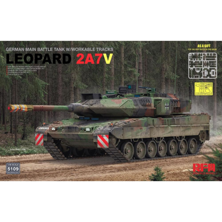 RYE FIELD MODEL: 1/35; German Leopard 2A7V Main Battle Tank Model kit 