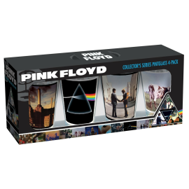 Pink Floyd: Album Covers 16 oz Glass 4 Pack Pint Glasses Mug 