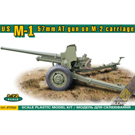 US M-1 57mm AT gun on M-2 carriage Model kit 
