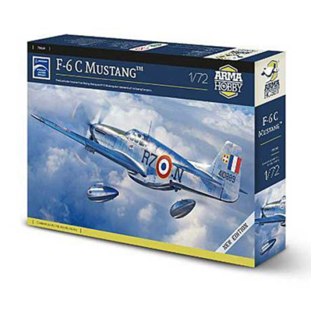 Plastic model of F-6C Mustang aircraft 1:72 Model kit 