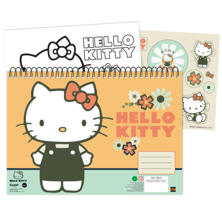 HELLO KITTY - Drawing Book 40p. + Stickers 