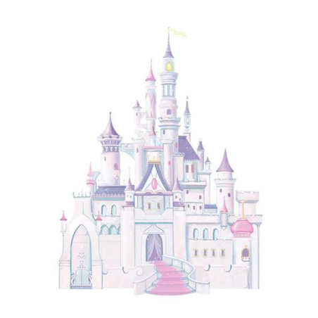 Disney Giant Wall Sticker Princess Castle 107X81cm 