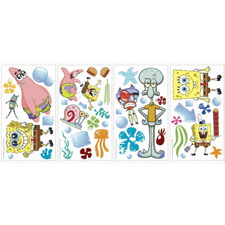 Nickelodeon Medium Wall Stickers Spongebob Squarepants 12.7X40Cm 