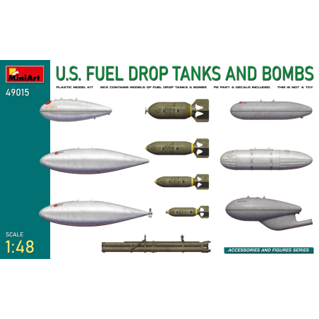 US FUEL DROP TANKS AND BOMBSBOX CONTAINS MODELS OF FUEL DROP TANK Accessory 