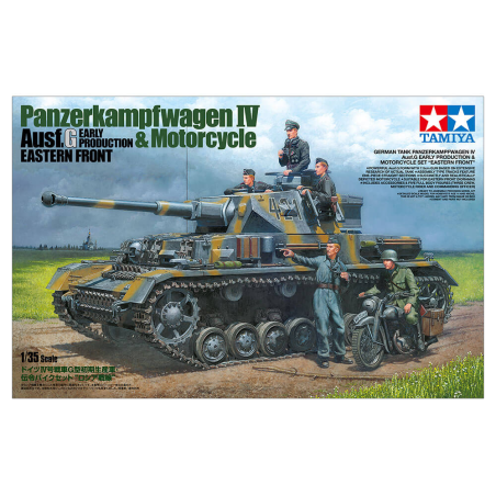 Panzer IV Ausf.G and Motorcyclist Model kit 
