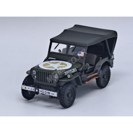 CLOSED JEEP "JUNE 6, 1944 - D-DAY" 80TH ANNIVERSARY EDITION Die cast 