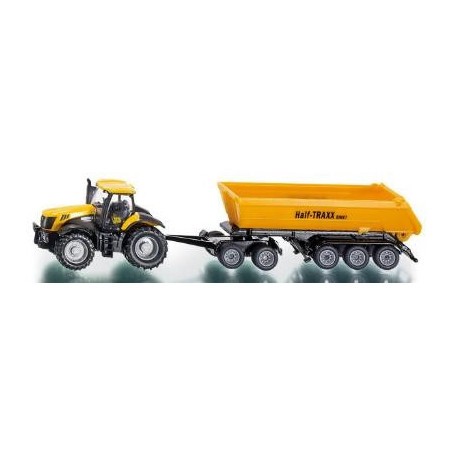Tracteur + Dolly And Dumpster 1:87 Die cast farm