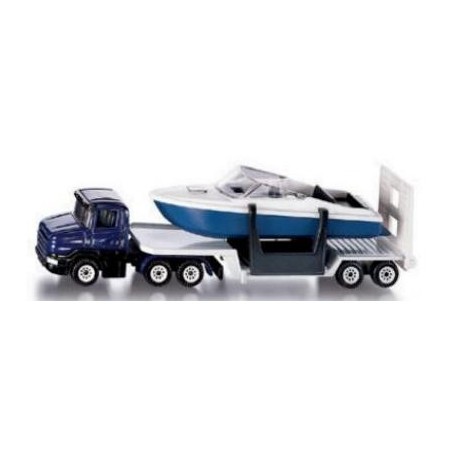 Low loader with Boat 1:87 Die cast truck