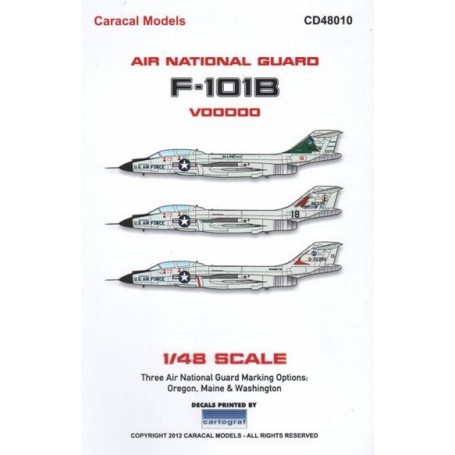Decals Air National Guard F-101B Voodoo - Part 1 