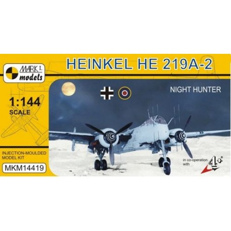 Heinkel He 219A -2 Night Hunterincludes a small cargo with photo -etched parts ( aerials - cockpit seats and other details Model
