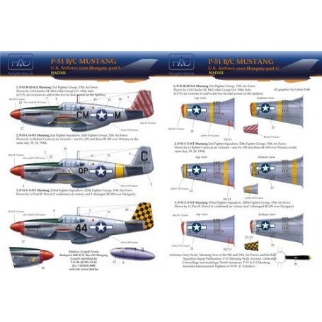 Decals North-American P-51B Mustang 