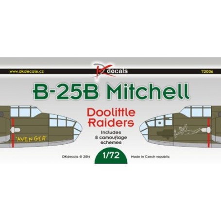 Decals North American B-25B Mitchell - Doolittle Raiders (8 camo schemes) 