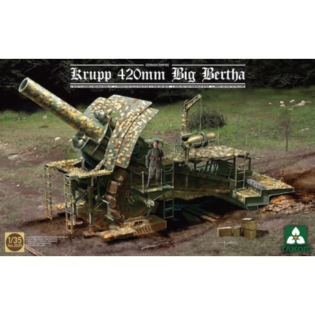Krupp 420mm 'Big Bertha' German Empire Siege Howitzer&bullet -  Gun can be raised and lowered.&bullet -  Choice of three marking