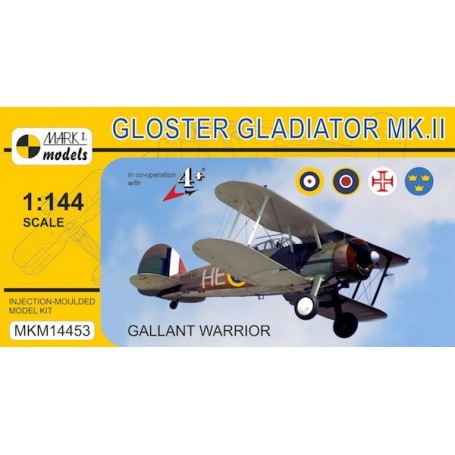 Gloster Gladiator Mk.II 'Gallant Warrior' (decals RAF, Portuguese AF, Swedish AF) Model kit